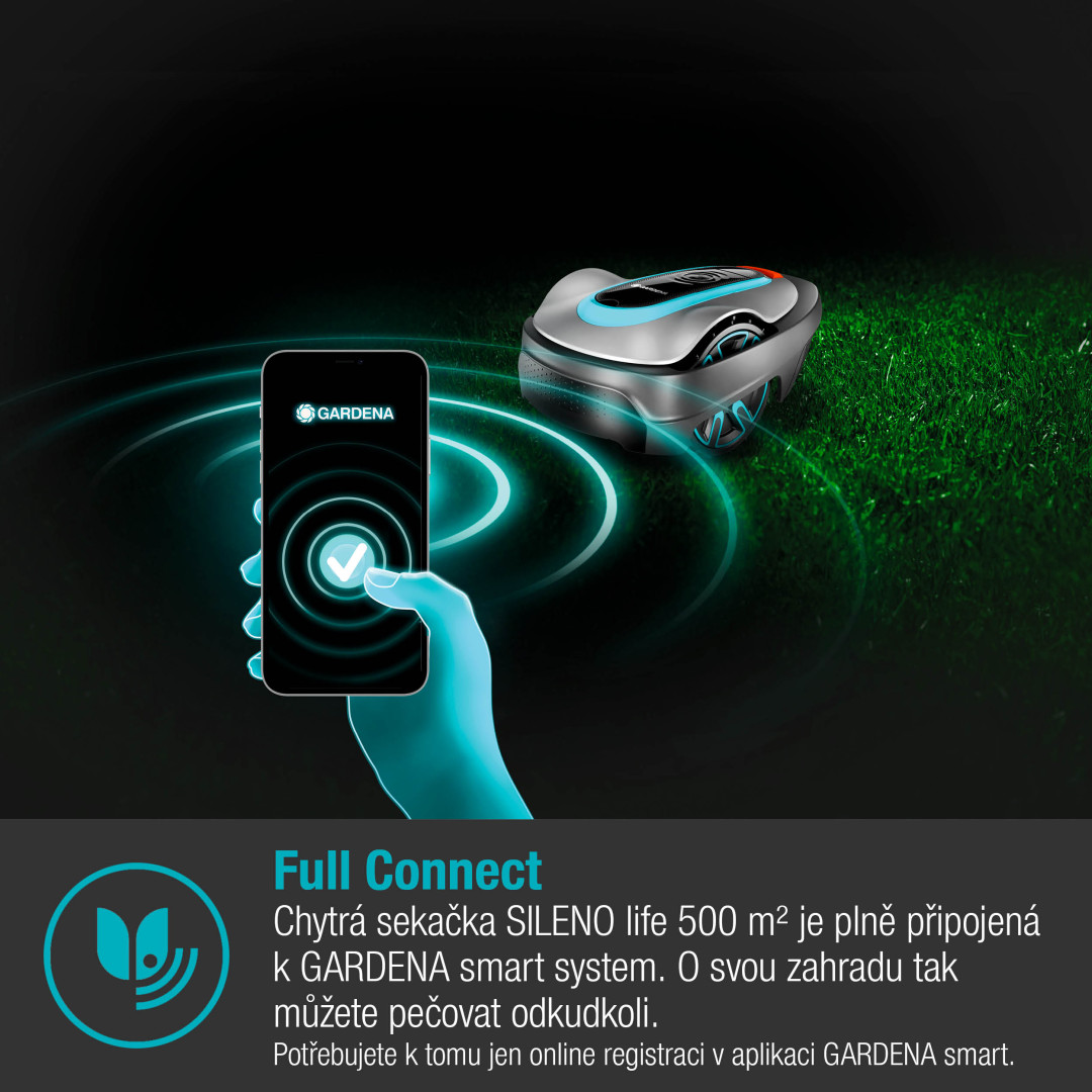 Gardena 19602-72 Robotická kosačka smart SILENO city 500m2