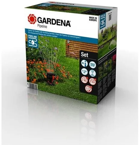 Gardena 8274-34 Kompletní sada Pipeline s výkyvným zavlažovačem