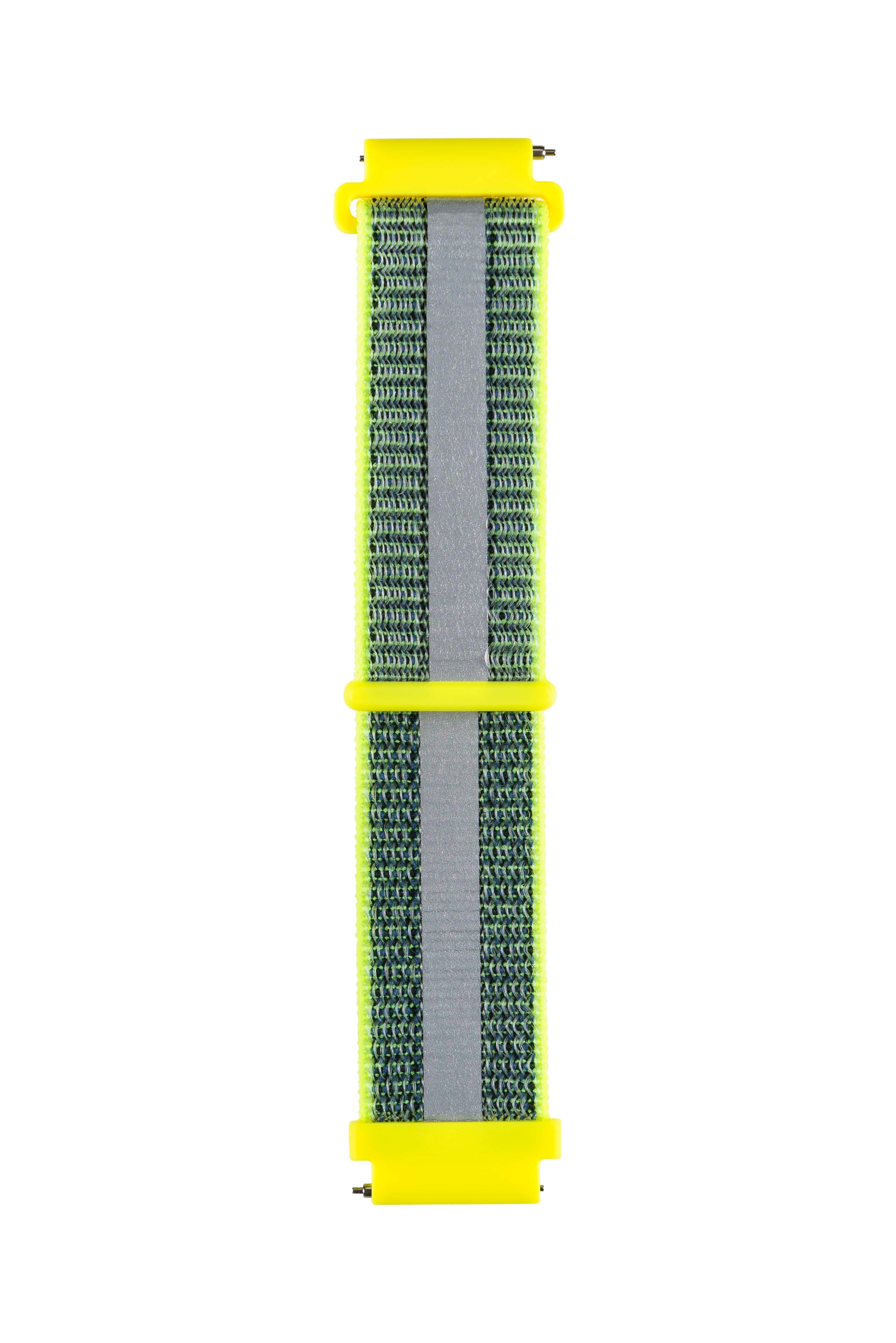 Garett Kids univerzální řemínek 20 mm, zelený reflexní