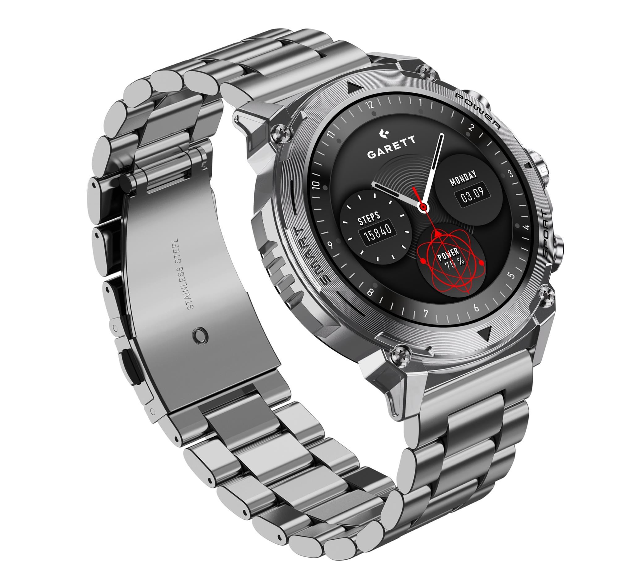 Garett Smartwatch Atom Silver Steel