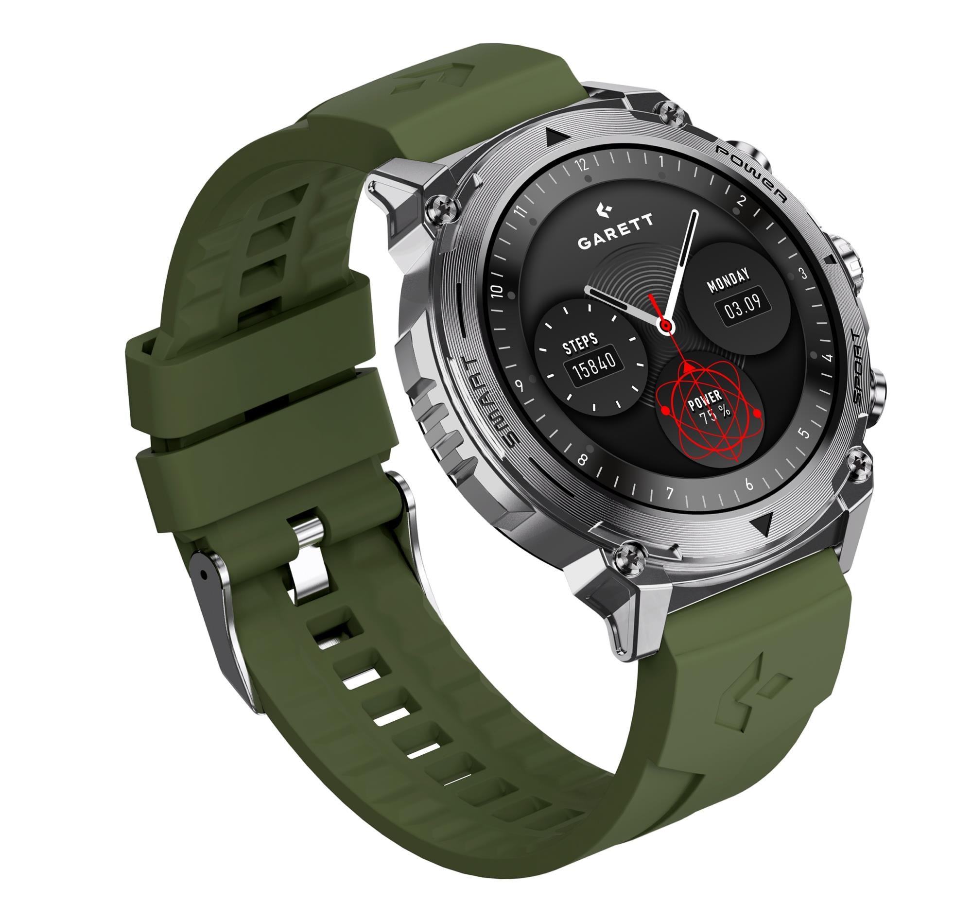 Garett Smartwatch Atom Silver Steel