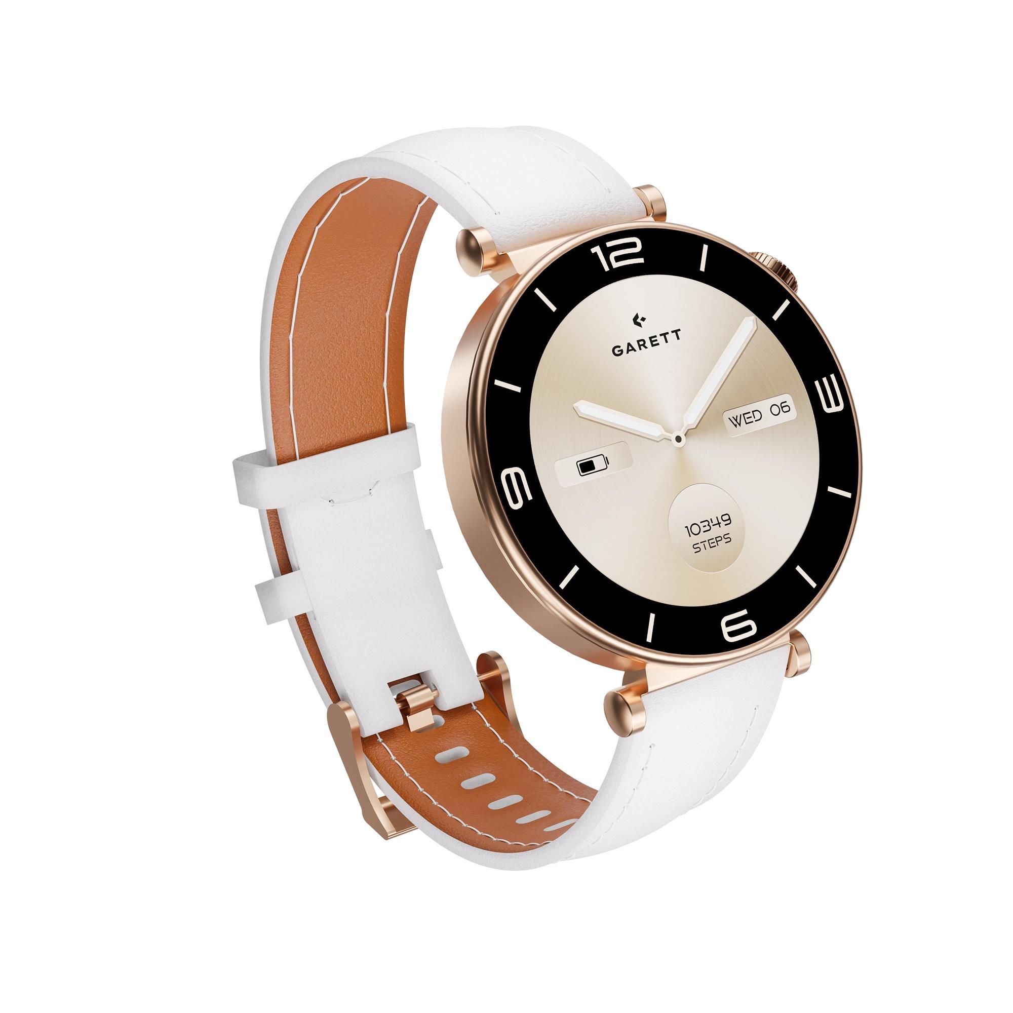 Garett Smartwatch ROSE gold, masívna oceľ