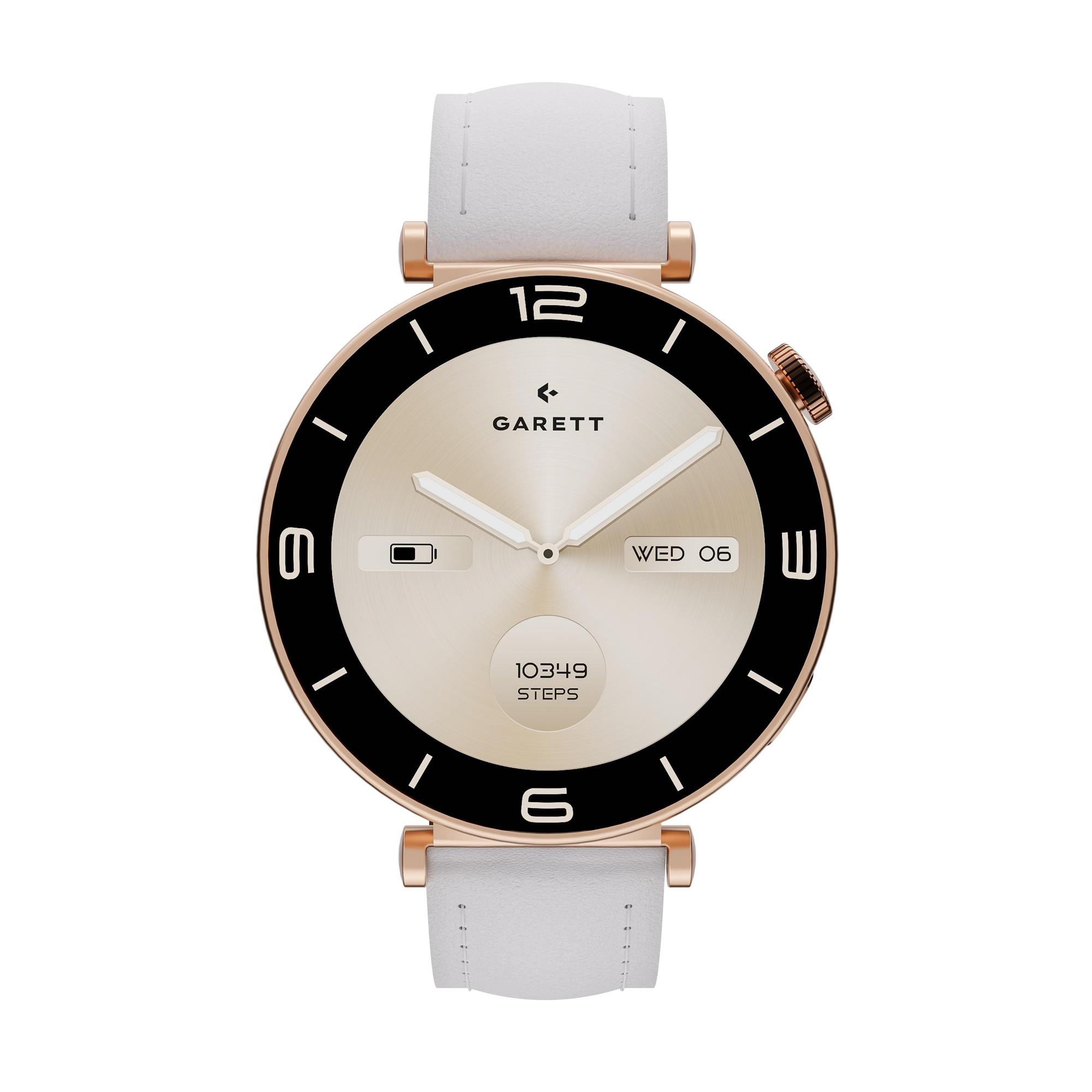 Garett Smartwatch ROSE gold, Mesh steel