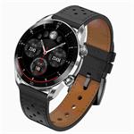 Garett Smartwatch V10 Strieborno-čierna koža