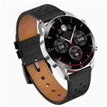 Garett Smartwatch V10 Strieborno-čierna koža