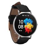 Garett Smartwatch Verona strieborné, čierny remienok