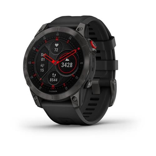 Garmin epix PRO Sapphire, Titán Black/ Black Silicone Band 010-02582-11