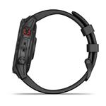 Garmin epix Sapphire, Titan Black/ Black Silicone Band