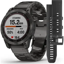 Garmin fenix 7 PRE Sapphire Solar Style, Titan Gray / Titan Band 010-02540-39