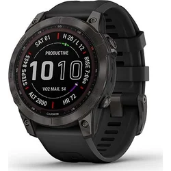 Garmin fenix 7 PRE Sapphire Solar, Titan Carbon Gray / Black Band 010-02540-21