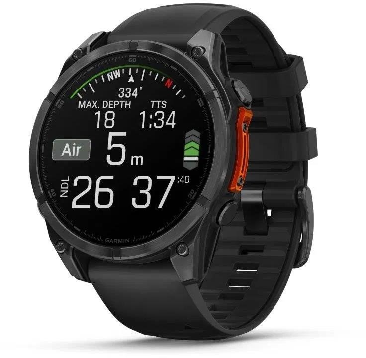 Garmin fenix® 8 – 47 mm, AMOLED, SIate Grey, silikonový řemínek