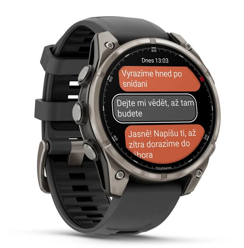 Garmin fenix 8 Pro – 51 mm, AMOLED Sapphire, titan, černá