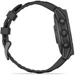 Garmin fenix® E - 47 mm, AMOLED, bridlicovo sivá oceľ, čierny silikónový remienok