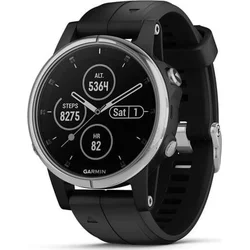 Garmin fenix5S Plus Saphire Silver, Black Band 010-01987-16 - Wearables