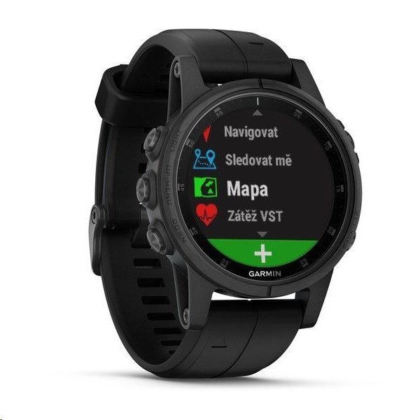 fenix 5 plus sapphire black with black band