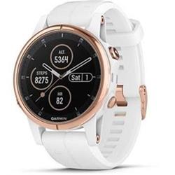Garmin fenix5S Plus Sapphire Rose Gold, White Band