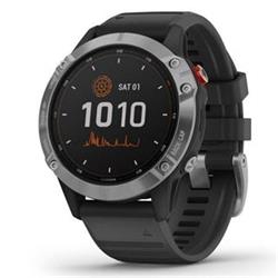 Garmin fenix6 Solar, Silver/Black Band