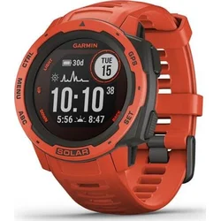 Garmin Instinct Solar Red Optic 010-02293-20 Robustní chytré GPS hodinky s odolností splňující vojenské normy - Wearables