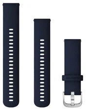 Garmin Remienok Quick Release 22, silikónový, tmavomodrý, strieborná pracka 010-12932-2A