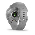 Garmin Venu 2Plus, nerezová luneta Silver, púzdro a silikónový remienok Gray 010-02496-10