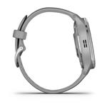 Garmin Venu 2Plus, nerezová luneta Silver, púzdro a silikónový remienok Gray 010-02496-10