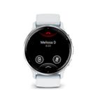 Garmin Venu 3, Silver/ White, silikonový řemínek