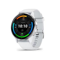 Garmin Venu 3, Silver/ White, silikonový řemínek