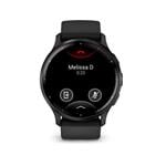 Garmin Venu 3, Slate/Black, silikonový řemínek