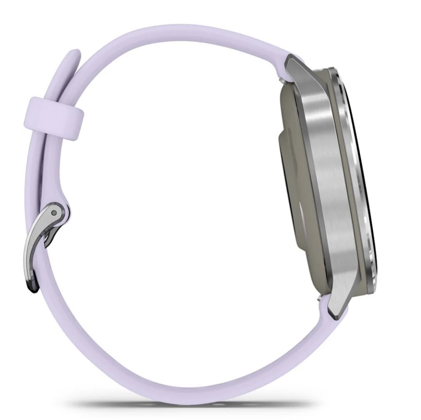 Garmin Venu 4 41mm, Silver / Periwinkle silikonový řemínek
