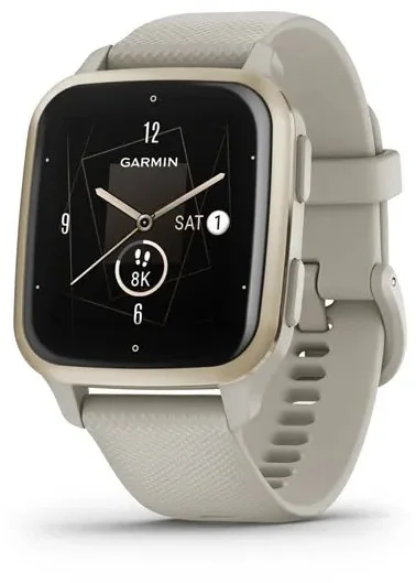 Garmin Venu Sq 2 Music, Cream Gold / French Grey