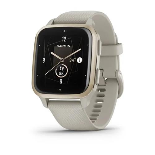 Garmin Venu Sq 2 Music, krémovo zlatá / francúzska sivá