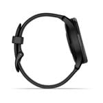 Garmin vivomove Trend, nerezová oceľ Slate lunette, čierne puzdro, silikónový remienok