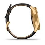 Garmin vivomove3 Luxe, 24K Gold/BlackLeather Band 010-02241-22