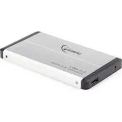 Gembird EE2-U3S-2-S 2.5" box, strieborný