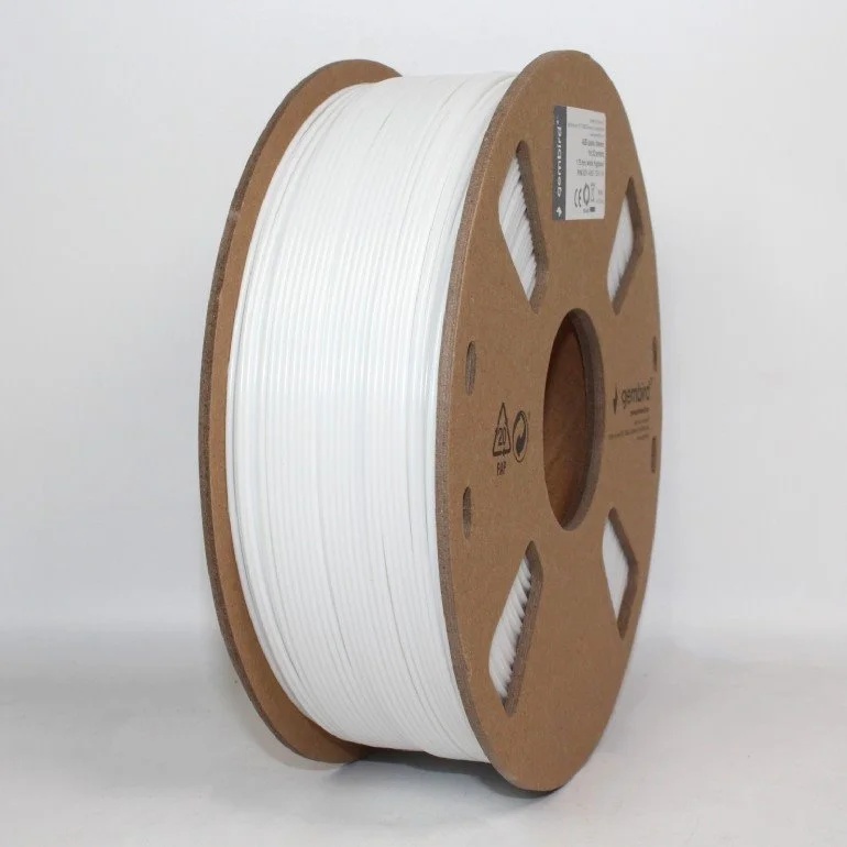 Gembird filament ABS 1.75mm 1kg, biela 3DP-ABS1.75-01-W