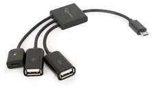 Gembird OTG mobilný rozbočovač USB, micro USB