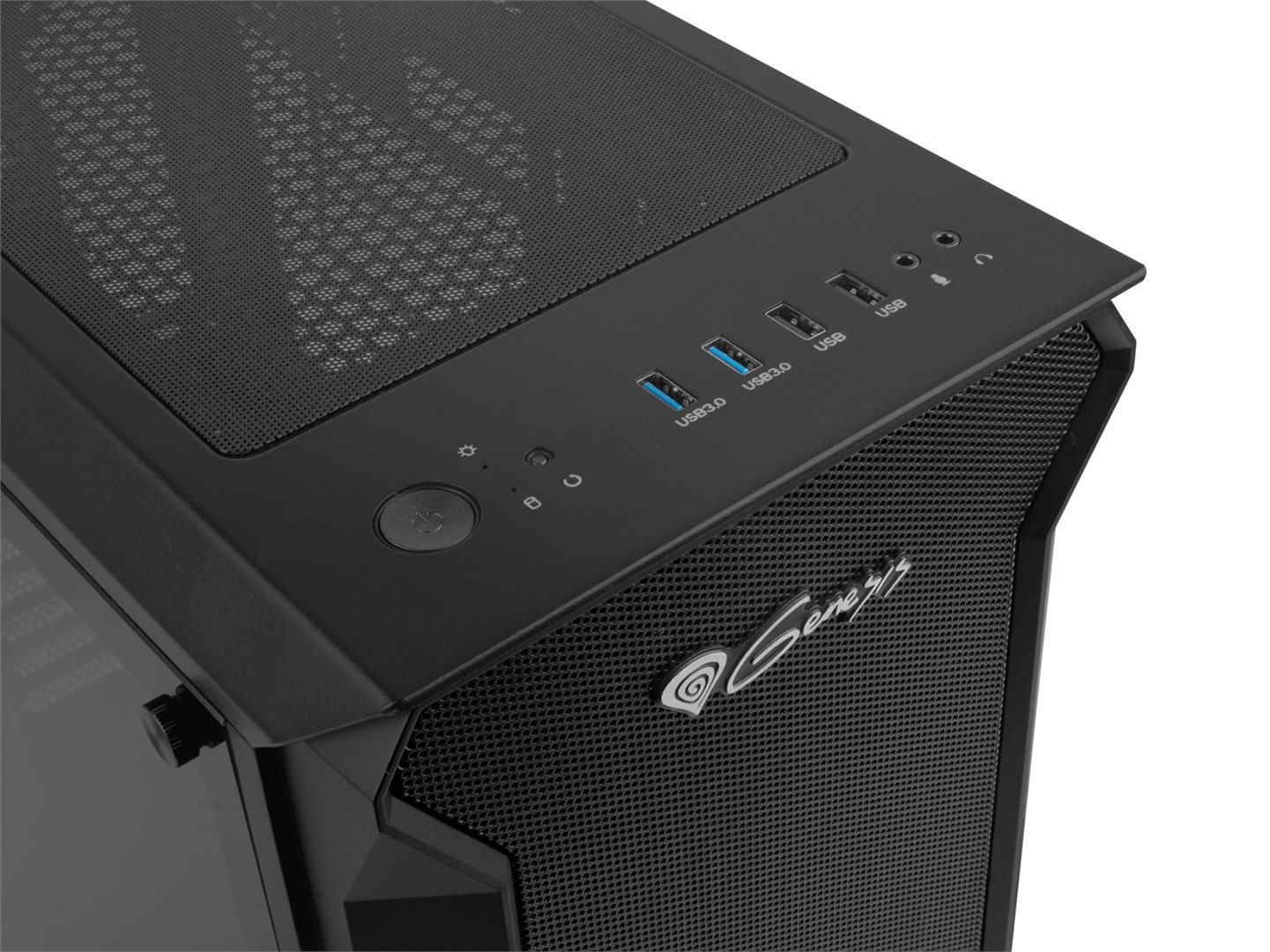 Genesis Irid 505, midi tower, černá