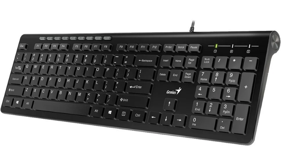 GENIUS Klávesnica SlimStar 230 čierna, USB 31310010406