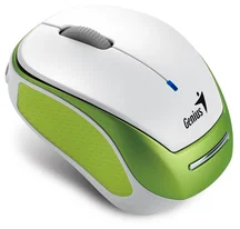 GENIUS myš Micro Traveler 9000R 1200 dpi bezdrátová dobíjecí bílozelená