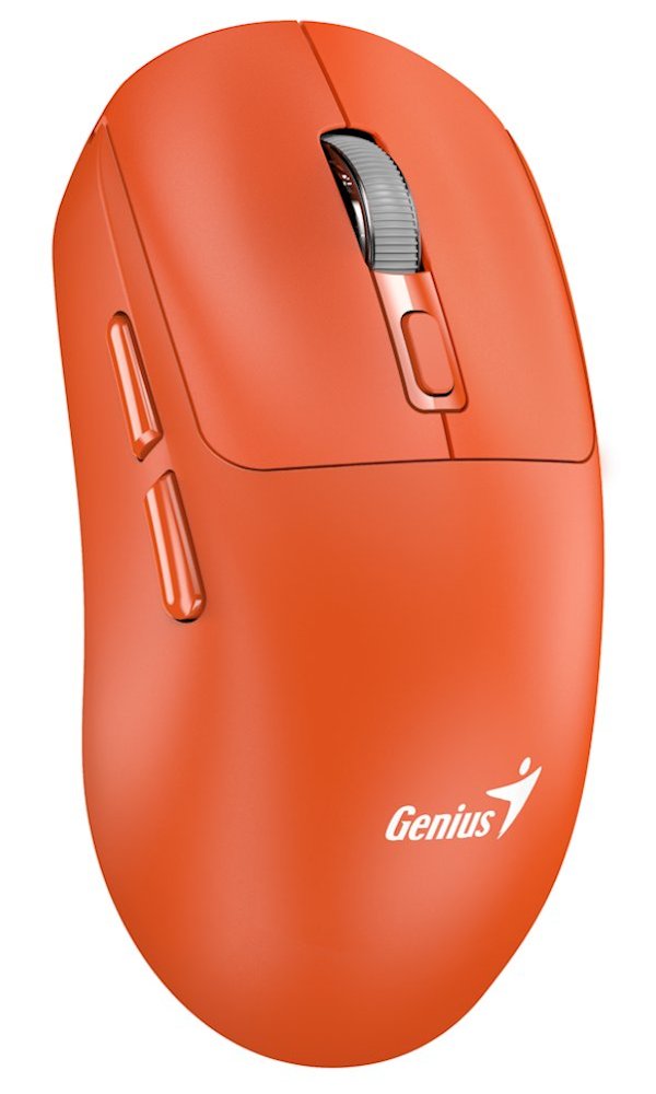 GENIUS NX-8260S BT Orange/ 2400 dpi/ bezdrôtová/ duálna technológia BT + 2,4 GHz/ tichá/ rýchle nabíjanie/ ultralahká/ Copilot/ oranžová