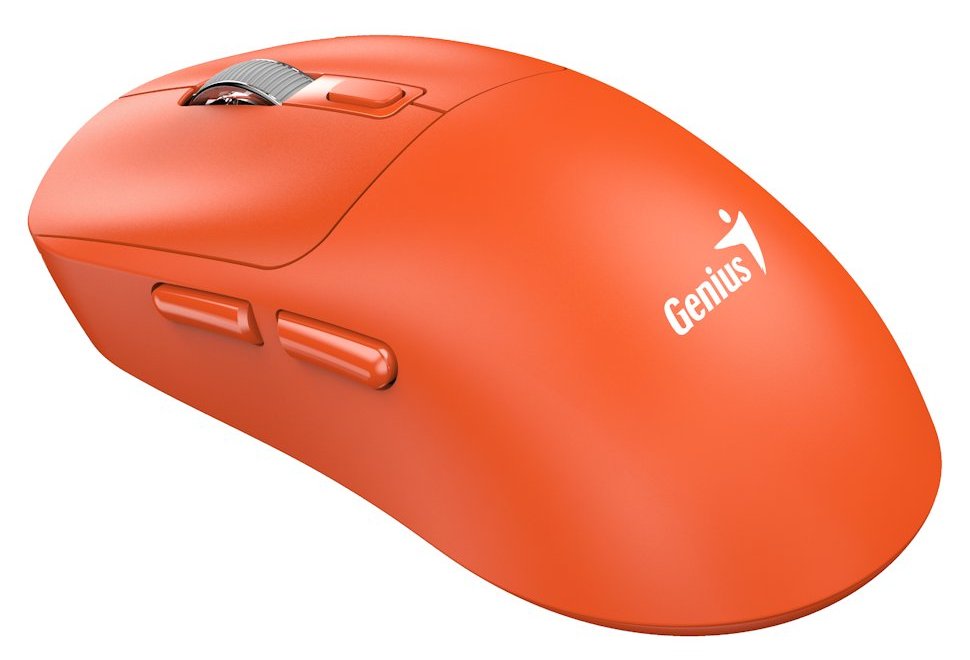 GENIUS NX-8260S BT Orange/ 2400 dpi/ bezdrôtová/ duálna technológia BT + 2,4 GHz/ tichá/ rýchle nabíjanie/ ultralahká/ Copilot/ oranžová