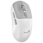 GENIUS NX-8260S BT White/ 2400 dpi/ bezdrátová/ duální BT+2,4GHz/ tichá/ rychlé nabíjení/ ultralehká/ Copilot/ bílošedá