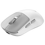 GENIUS NX-8260S BT White/ 2400 dpi/ bezdrátová/ duální BT+2,4GHz/ tichá/ rychlé nabíjení/ ultralehká/ Copilot/ bílošedá