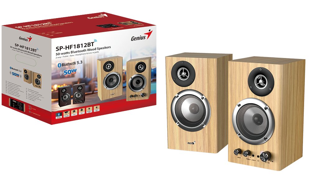 Genius repro SP-HF1812BT Pine Wood 2.0/50W