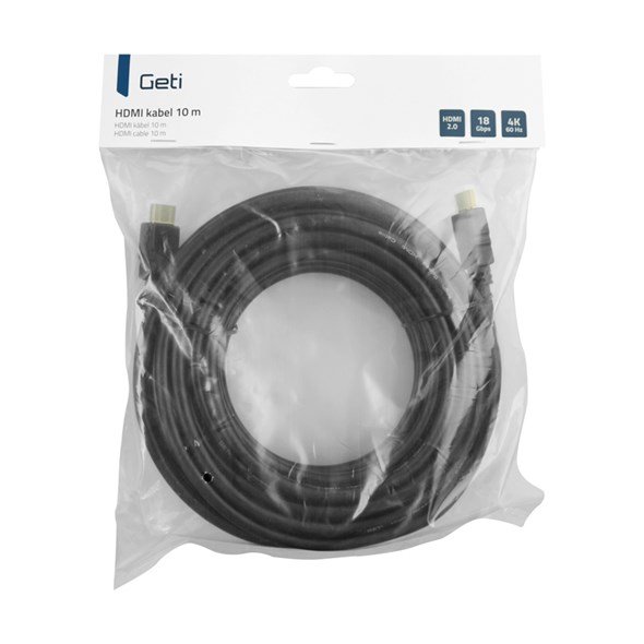 Geti HDMI kábel 10 m pozlátený, 4K, ethernet 2.0
