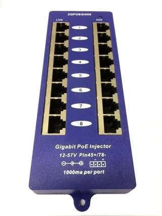 Gigabitový 8-portový PoE panel (POE-PAN8-GB)