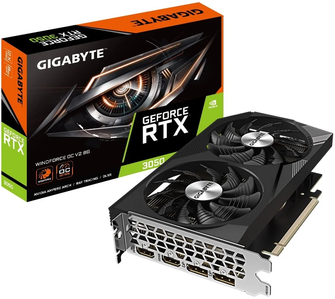 GIGABYTE GeForce RTX 3050 WINDFORCE OC V2 8G