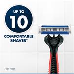 Gillette Blue3 Red jednorazové holiace strojčeky 3+1ks