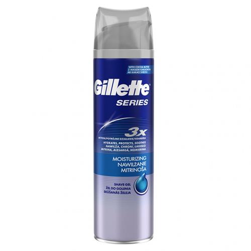 Gillette Series Moisturizing Gel na holení, 200 ml