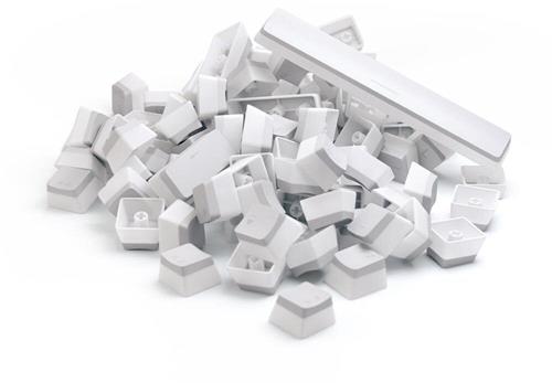 Glorious Aura Keycaps - 105 Keycaps, ANSI, US-Layout, bílá